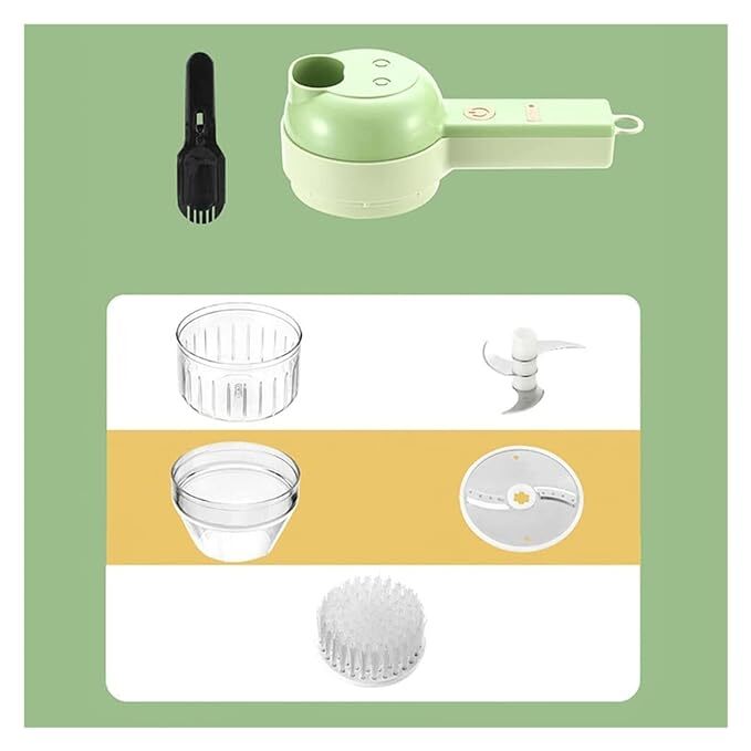 4 in 1 Protable Electric Vegetable Cutter Set - PHONEGRIPS