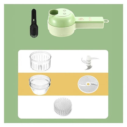 4 in 1 Protable Electric Vegetable Cutter Set - PHONEGRIPS