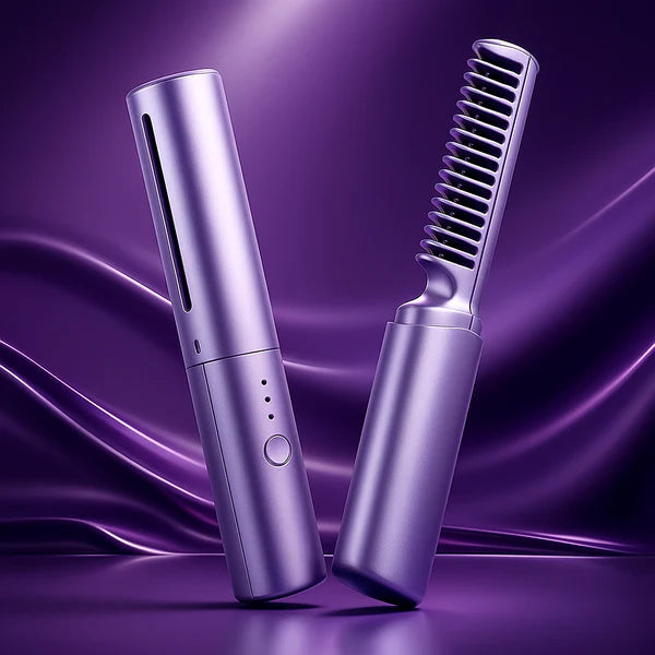 GlowGo™ Cordless Hair Straightener Brush
