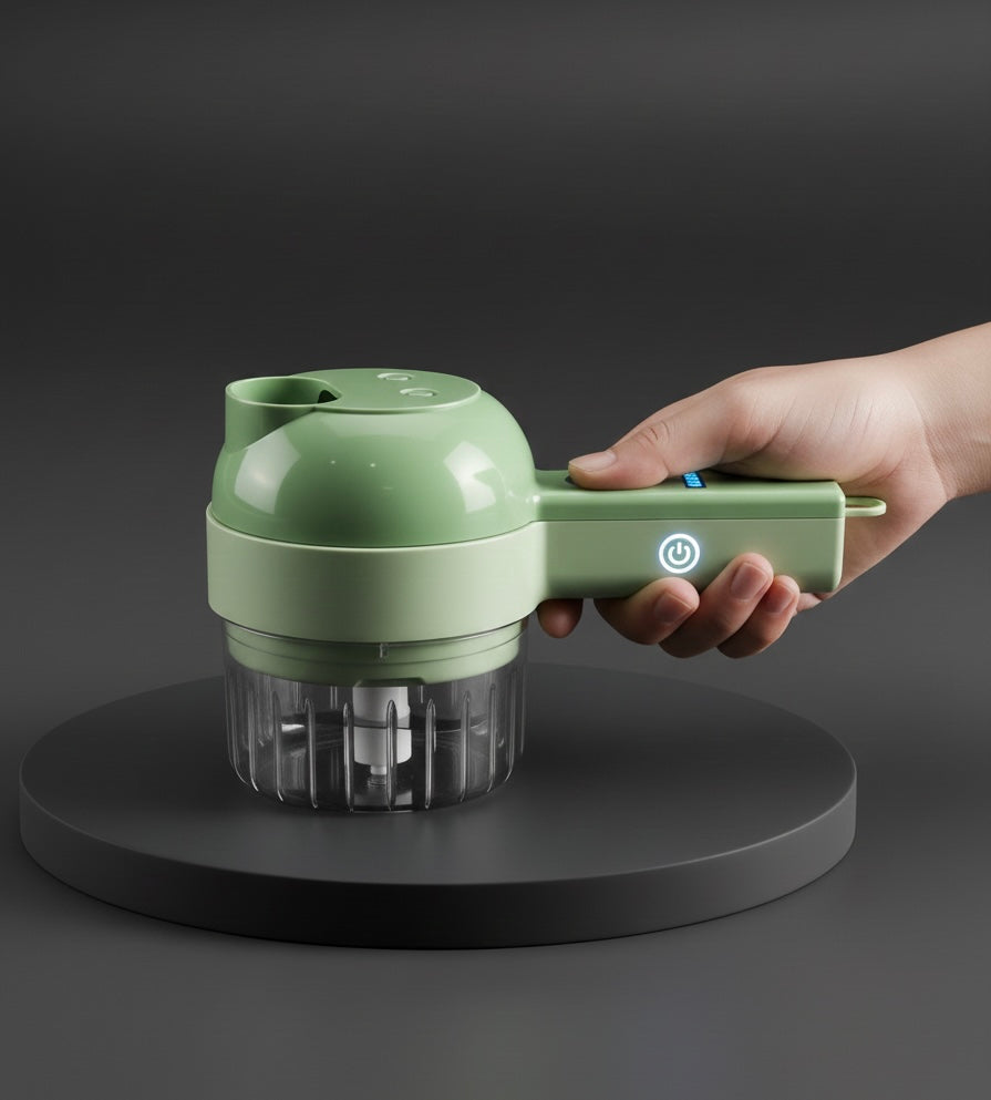 4 in 1 Protable Electric Vegetable Cutter Set - PHONEGRIPS