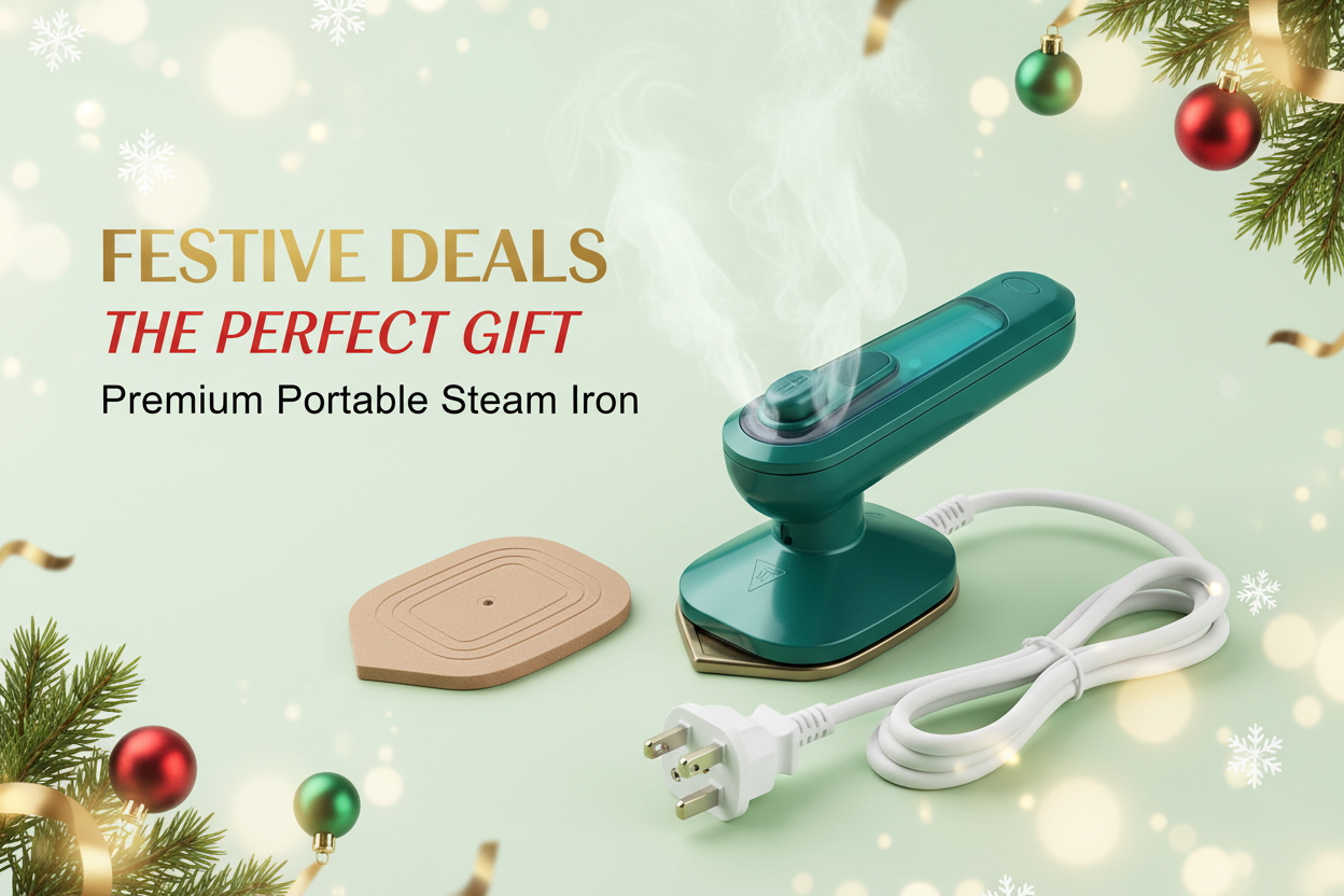 Christmas Festival Portable Steam Iron Banner